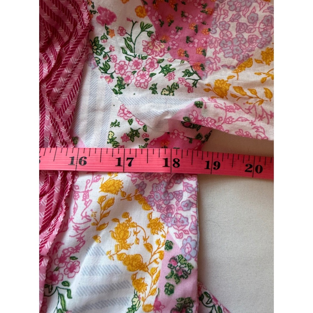 New Simply Southern Pink Patchwork Tiered Ruffle Maxi Dress Sz Small Praire - Picture 10 of 10